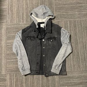 Forever 21 Denim Hoodie Jacket